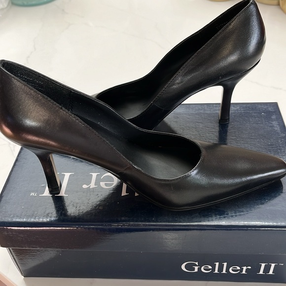 Geller II black Ariana leather heels. - Picture 2 of 7